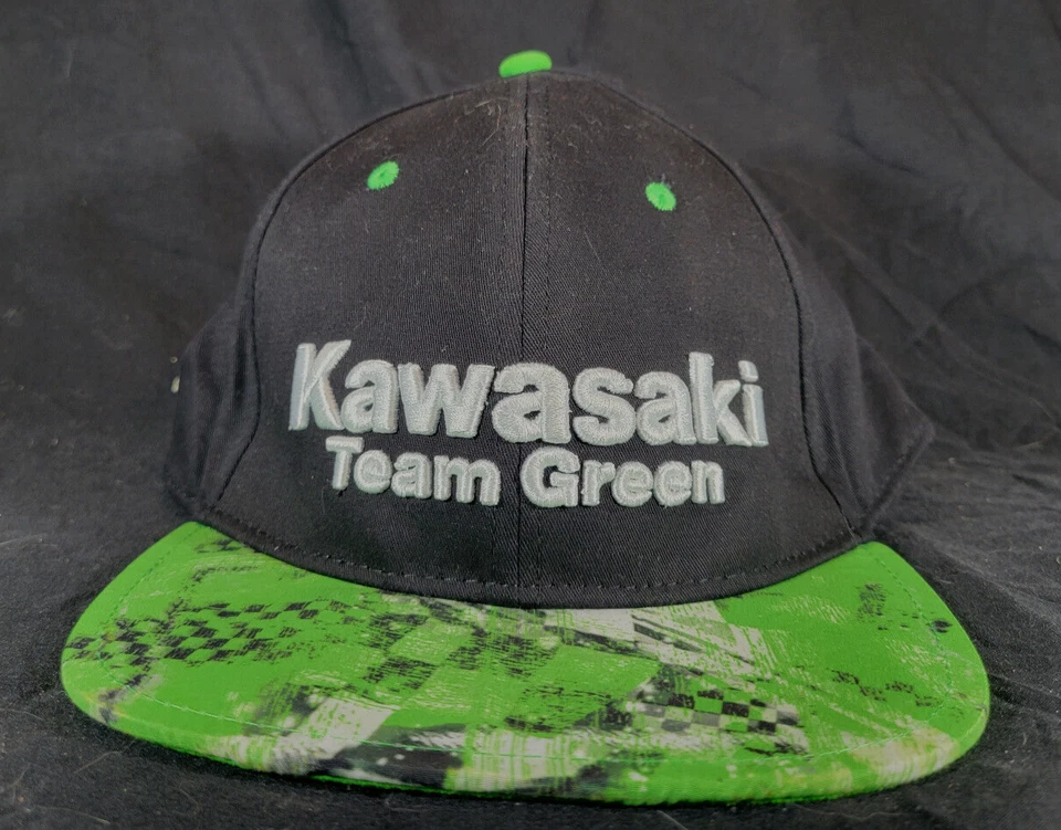 Gorra plana verde Kawasaki Team Foto 1 de 3