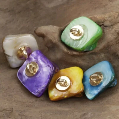 10x Natural Shell Shank Button Irregular Garments DIY Sewing Craft 16-23mm Multi - Image 1 of 4