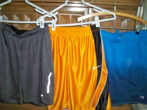 Lot 3 Pairs Of Boys Medium  Athletic Shorts~REEBOK~CHAMPION~NIKE - Picture 1 of 11