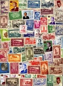Morocco Collections 25 Right 500 Stamps Various Tied - Picture 1 of 8
