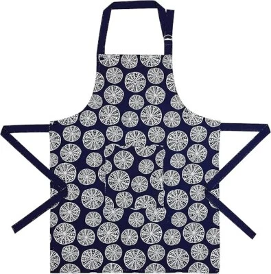 Delantal de erizo artesanal de Pekín, 30 pulgadas de largo, algodón, accesorios de cocina Foto 1 de 4