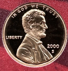 2000 S Proof Lincoln Cent With Free Shipping - Picture 1 of 2