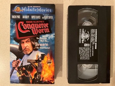 Edgar Allan Poe's Conqueror Worm (VHS, 2000) Vincent Price - Image 1 of 3