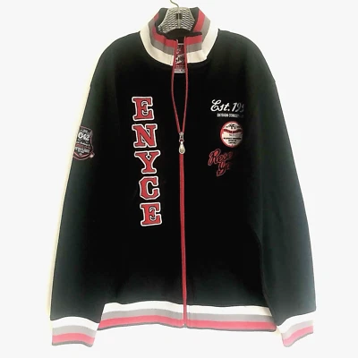 Chaqueta ENYCE De Colección Para Hombre Talla L Cremallera Completa Varsity Reserve Game Y2K Streetwear Foto 1 de 4