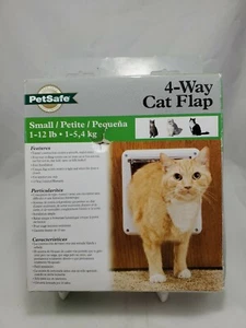PetSafe Deluxe White Plastic CAT Kitten Flap with Tunnel--up to 12 pounds - Picture 1 of 5