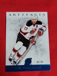2012-13 Upper Deck Artifacts Ilya Kovalchuk /85 Aqua Blue Parallel #32