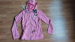 Neu mit Etikett Damen Harajuku Liebhaber Kapuzenjacke mit Reißverschluss Hoodie Größe M pink selten Y2K - Bild 1 von 8