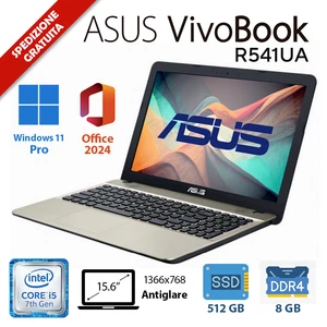 ASUS VivoBook 15 Intel Core i5 8GB RAM 512GB SSD - WINDOWS 11 PRO + OFFICE 2024 - Afbeelding 1 van 12