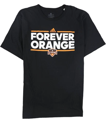 Adidas Mens Forever Orange Houston Dynamo Graphic T-Shirt, Black, X-Large Cover