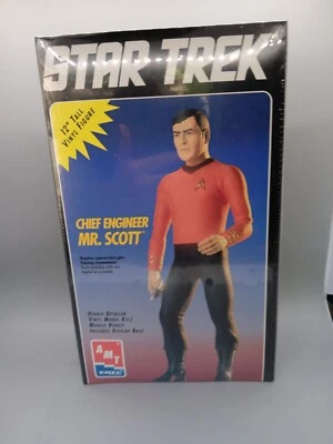 1994 AMT ERTL Star Trek Chief Engineer Mr. Scott 12" Vinyl Model Kit New Sealed - Image 1 of 4