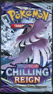 Pokemon SWSH Chilling Reign Booster Pack - 10 carte / Booster Pack - SIGILLATO - Foto 1 di 2