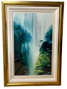 Michel Batteau "Monsoon Valley" 84/100 Silkscreen Edition, signed and framed, 10 - Picture 1 of 7