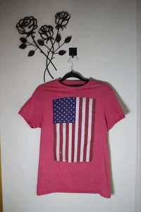 Well Worn Men’s Heather Red American Flag Graphic T-Shirt - Size Small - Picture 1 of 6