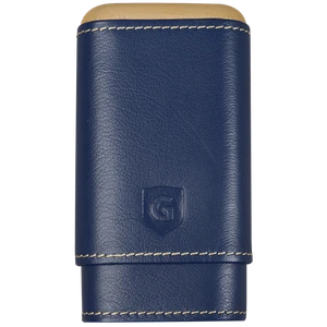 Estuche para cigarros Guardsman de 3 dedos - azul marino y dorado - Imagen 1 de 2