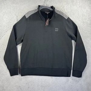 Michael Kors Sweater Mens XL Black 1/4 Zip Sweatshirt Performance Golf NEW - Picture 1 of 7