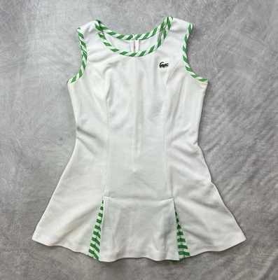 Vintage 70s Lacoste Haymaker White Mod Sporty Tennis Dress Size Small - Image 1 of 4