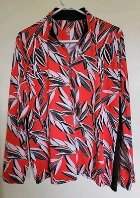 Tail White Label Women's XXL Colorful Long Sleeve 1/4 Zip Top EC - Image 1 of 3