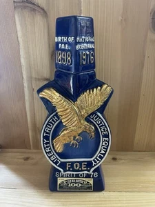 1975 Old Mr Boston 78th Anniversary Eagles FOB Milestones Decanter - Picture 1 of 10