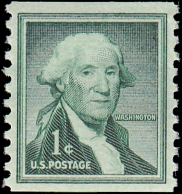 US Stamp #1054 - 1954 1¢ George Washington, Liberty Issue, EzGrade™ F, MNH, OG - Image 1 of 3