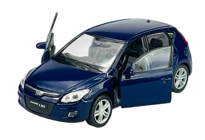 WELLY HYUNDAI i30 BLUE 1:34 DIE CAST METAL MODEL NEW IN BOX 43610 - Image 1 of 4