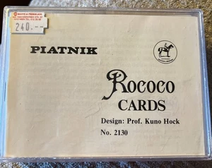 Beautiful 1975 Piatnik Rococo Double Deck Playing Cards Original Box 2130 Vienna - Picture 1 of 13
