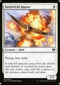 X 1 Battlefield Raptor NM 003 Kaldheim KHM MTG Magic The Gathering - Picture 1 of 1