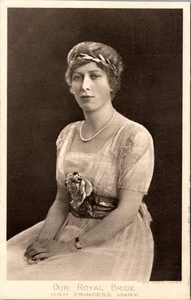 Mary, Prinzessin königliche Braut trägt Queen Mary's Lorbeerblatt Bandeau Postkarte V04 - Bild 1 von 2