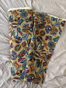 Plane Talk Bolt Of 100% Cotton Material At Least 9 Yards Made In USA Print Works - Picture 1 of 3