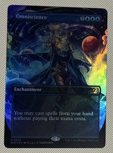 Anime Onniscience Borderless quasi nuovo Foil Wilds Of Eldraine racconti incantevoli mai giocato - Foto 1 di 2