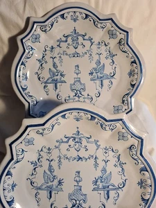 ❤️ ANTICHI PIATTI POLILOBATI GIACINTO ROSSETTI MAIOLICA VINOVO LODI 1800 1900 - Imagen 1 de 21