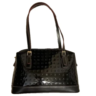 Arcadia Vintage Aria Black Patent Shoulder Bag B000439 - Image 1 of 4