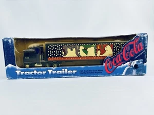 ERTL Coca-Cola 1:64 Tractor Trailer Truck Christmas Polar Bear Die Cast 1996 - Picture 1 of 11