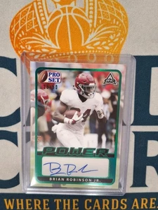 2021 Leaf Trading Cards BRIAN ROBINSON JR Green Power Pro Set Rookie /50 RC CP - Picture 1 of 2