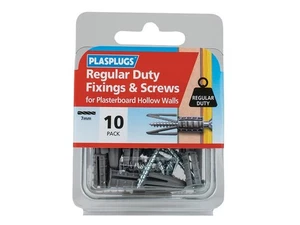 Plasplugs Regular-Duty Fixings & Screws Pack of 10 PLAHWRS010 - Picture 1 of 1