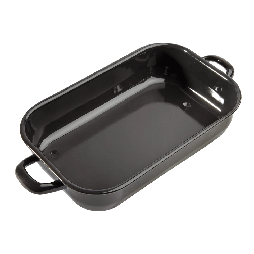 Auflaufform bayerische Bratreine Kasserolle Eurohome® schwarze Bratenform 26cm - Bild 1 von 3