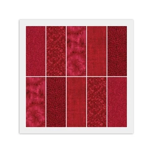 Pastel de Capa - 20) Cuadrados ROJO RUBÍ 10" X 10", 100% Tela de Algodón Acolchado - Imagen 1 de 6