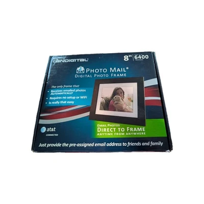 Pandigital PAN8008DW 8" Digital Picture Frame W/Clock, Calendar & Alarm - Image 1 of 4