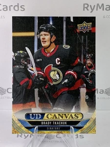 Brady Tkachuk 2024-25 cubierta superior extendida lona UD #C281 Ottawa Senators - Imagen 1 de 2