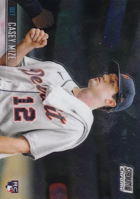 Casey Mize 2021 Topps Stadium Club Chrome Rookie RC #82 Detroit Tigers - Image 1 of 2