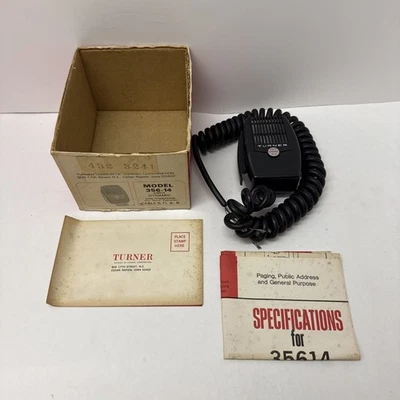 Turner 356-14 CB Funkmikrofon mit Box Handmikrofon dynamisch niederohmig - Bild 1 von 4