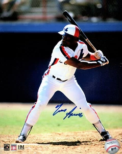 Foto de acción firmada 8x10 #2 del Salón de la Fama de los Montreal Expos TIM RAINES - - Imagen 1 de 1