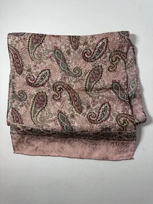 Cachecol de seda Club 7 ECHO design paisley 48 X 10 - Imagem 1 de 3