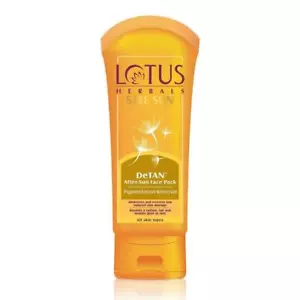 Lotus Herbals Sicuro Sole De Marroncino Dopo Viso Confezione 100 GM Pelle Corpo - Imagen 1 de 2