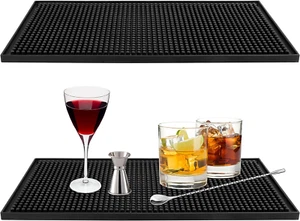 2x Tampermatte Tamping Matte Gummi Kaffee Anti Rutsch Bar Service Mat 15X30 cm - Bild 1 von 7