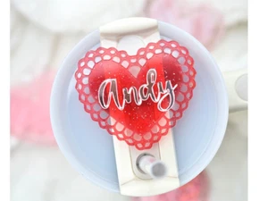 Personalisierte Liebe Stanley Tasse Namensschild für 40oz/30oz Stanley Quencher Tasse - Bild 1 von 8