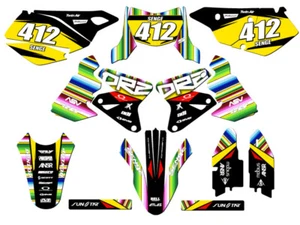 2005-2023 DRZ 400 SM SERAPE Black Senge Graphics Kit Compatible with Suzuki - Picture 1 of 10