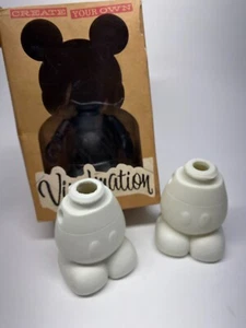 Disney 9" BLACK Create Your Own CYO Mickey Vinylmation Old Mold Parts Torsos x3 - Picture 1 of 3