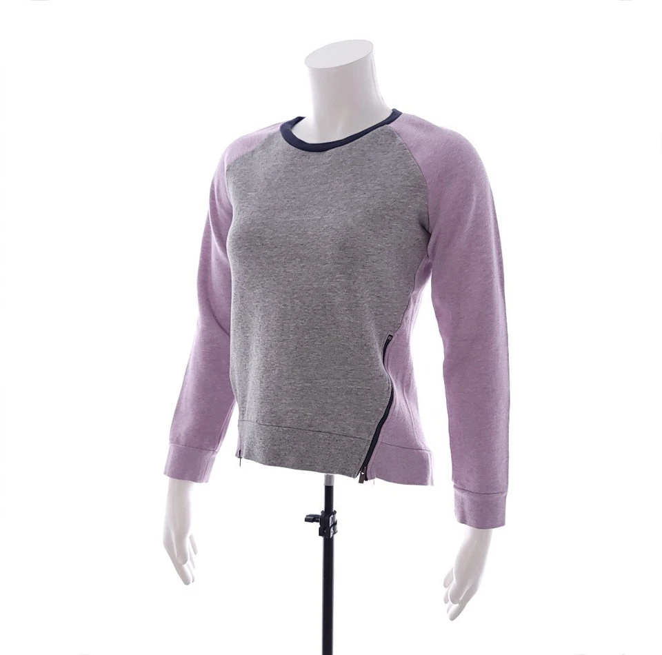 Vince. Girls Youth Size XL Gray Purple Pullover Crew Neck Sweater Shirt - Image 1 of 4