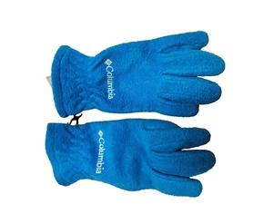Columbia Fleece Gloves Blue Youth Large Unisex (10-12) - Picture 1 of 3