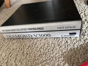 Mitsubishi Printing Press Parts Diamond V3000 Parts Book 2008-2009 - Picture 1 of 4